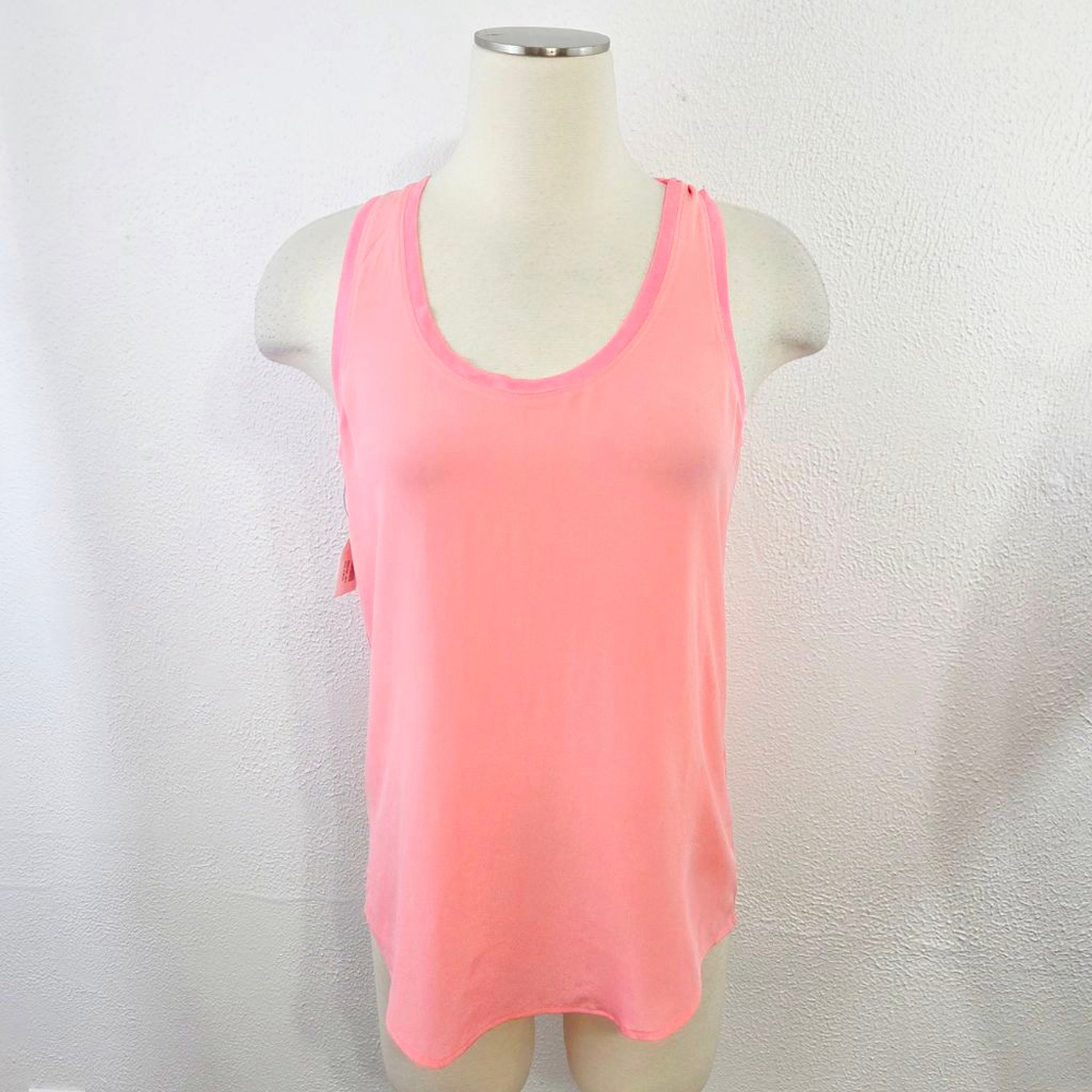 Equipment Femme Mel Washed-silk Tank bright pink women's size XS new with flaw